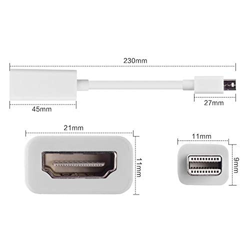 BOXNUBE Mini Display Port DP to HDMI Adapter Converter Cable for Laptop & PC | Supports Full HD