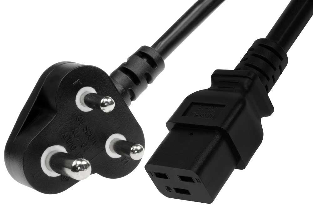 BOXNUBE 16A C19 Server Power Cord Heavy Duty 3 Pin Power Plug 250v | Ideal for Server, Computers